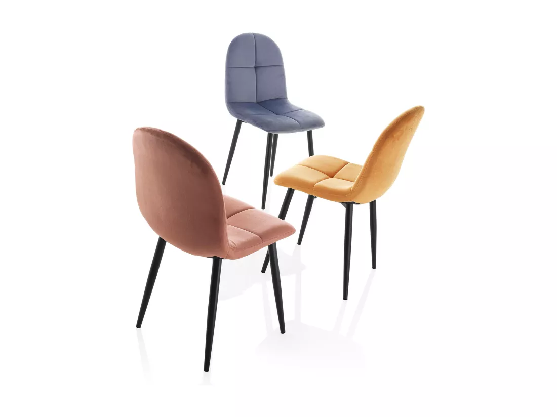Set de 4 Chaises LINDA rose antique