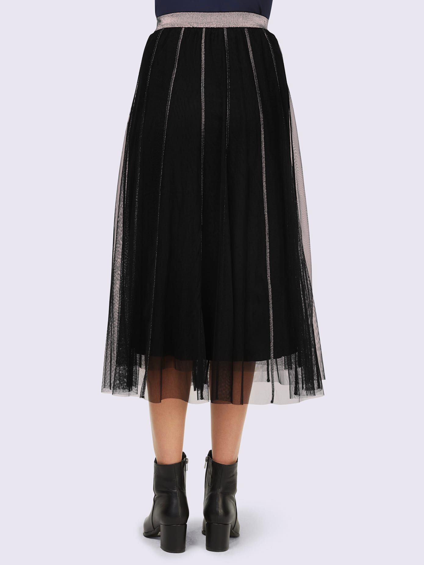 Jupe maille transparente
