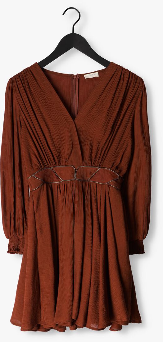 LOUIZON bruine louizon mini jurk amine robe