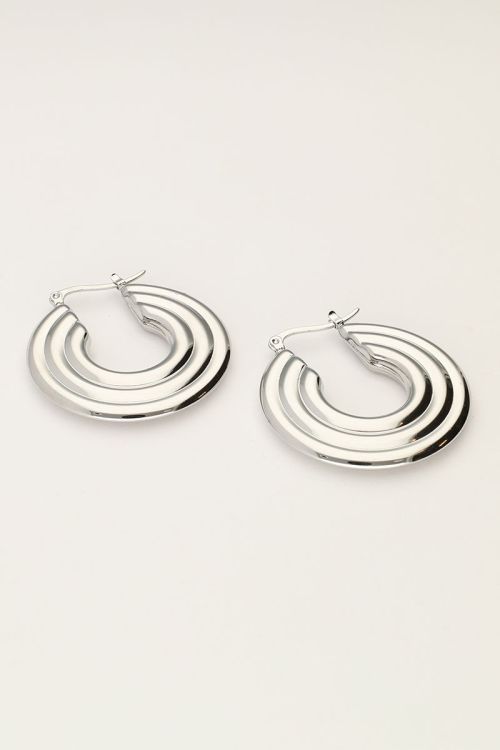Bold oorringen met disc