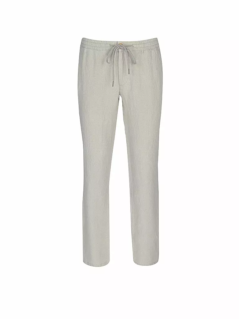 ALBERTO Leinenhose HOUSE Tapered Fit beige