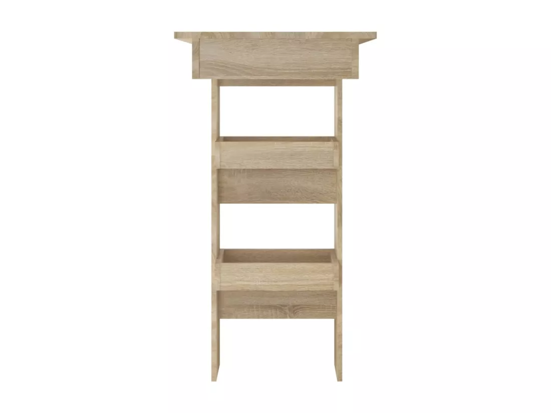 Table bar murale Chêne Sonoma 102x45x103,5 cm Bois d'ingénierie