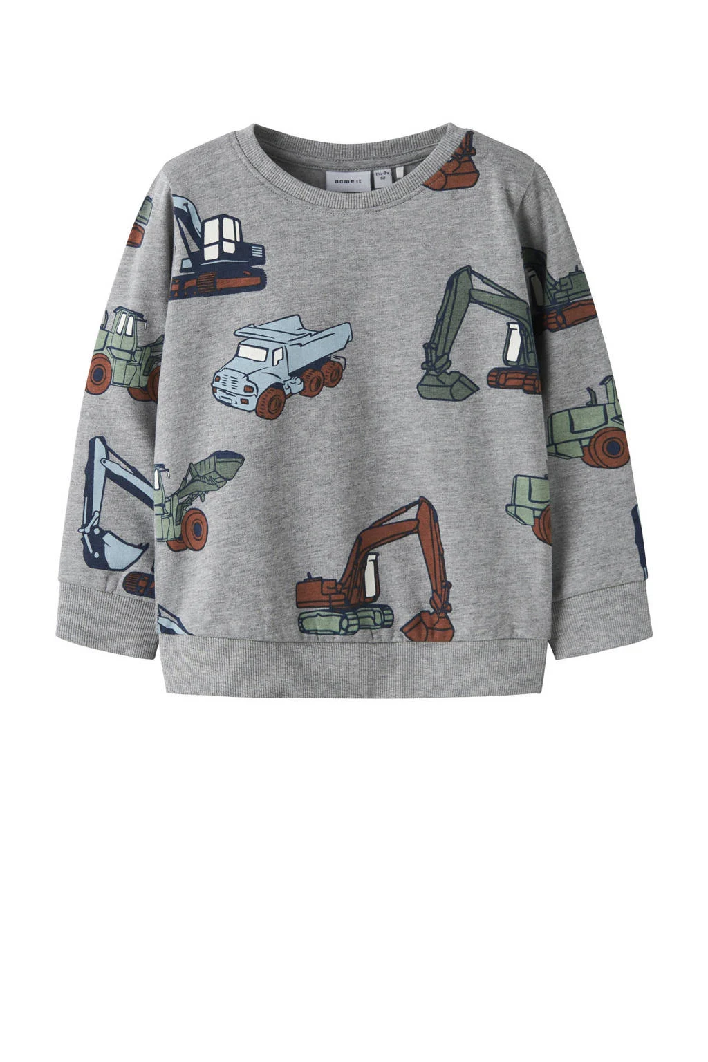 NAME IT MINI sweater grijs melange