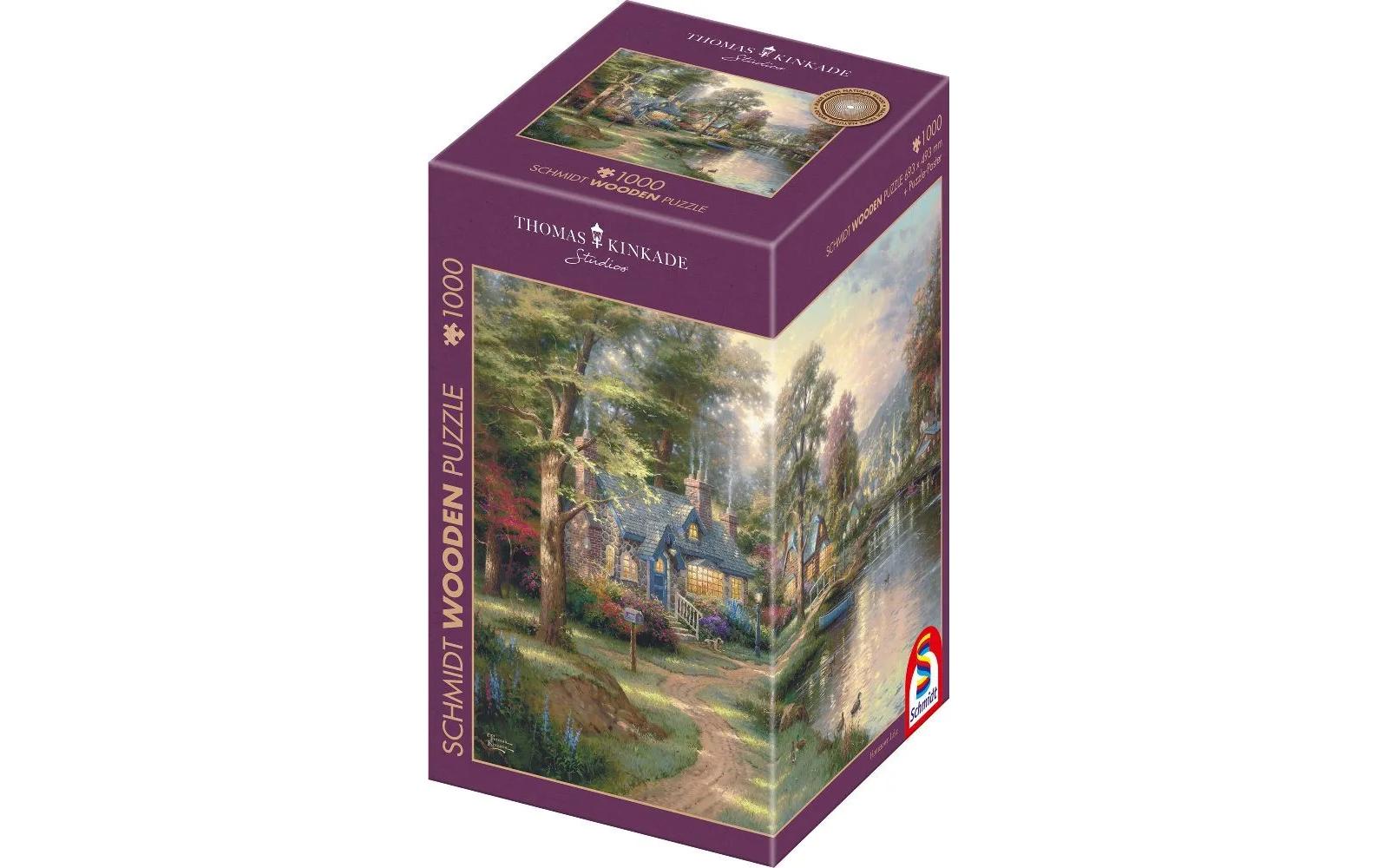 Holz-Puzzle Hometown Lake 1000 TeileUnterhaltsames Gesellschaftsspiel