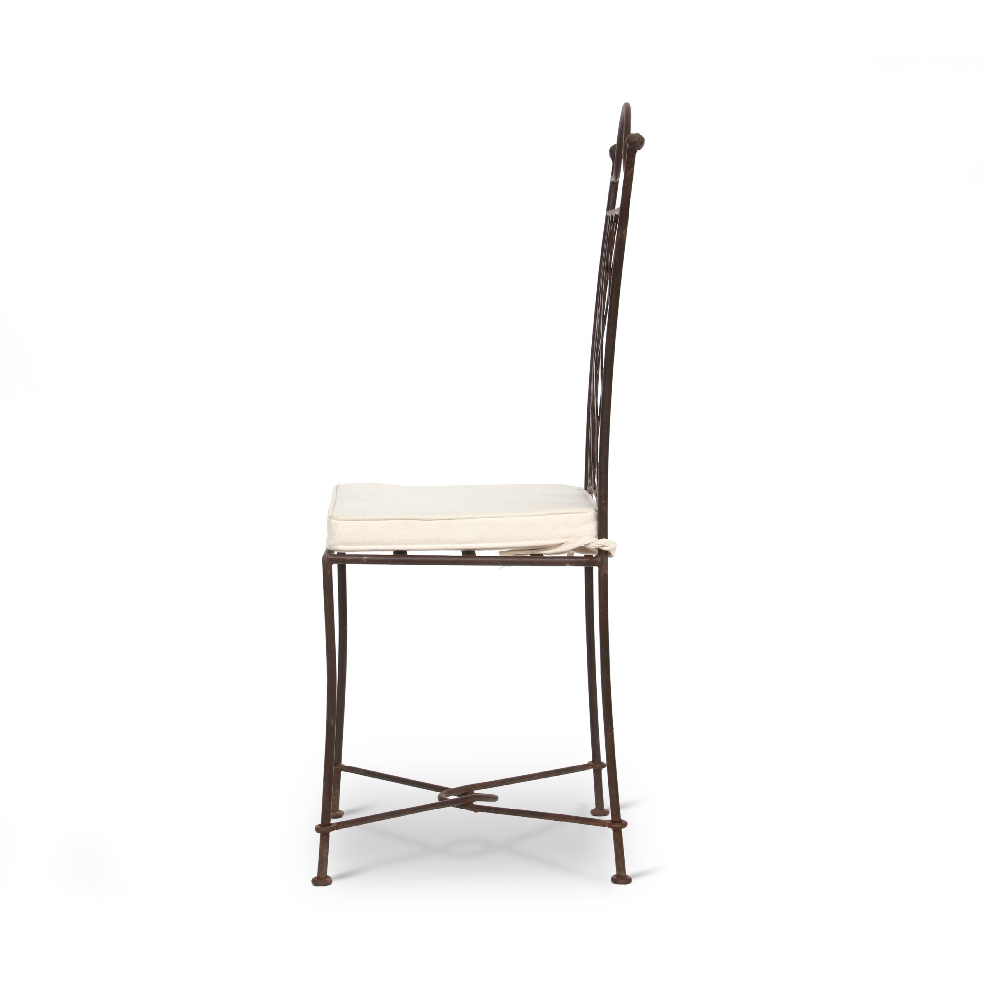 Eisenstuhl 'Mamouni' mit Kissen, braun, T 40 cm, B 40 cm, H 106 cm günstig bestellen