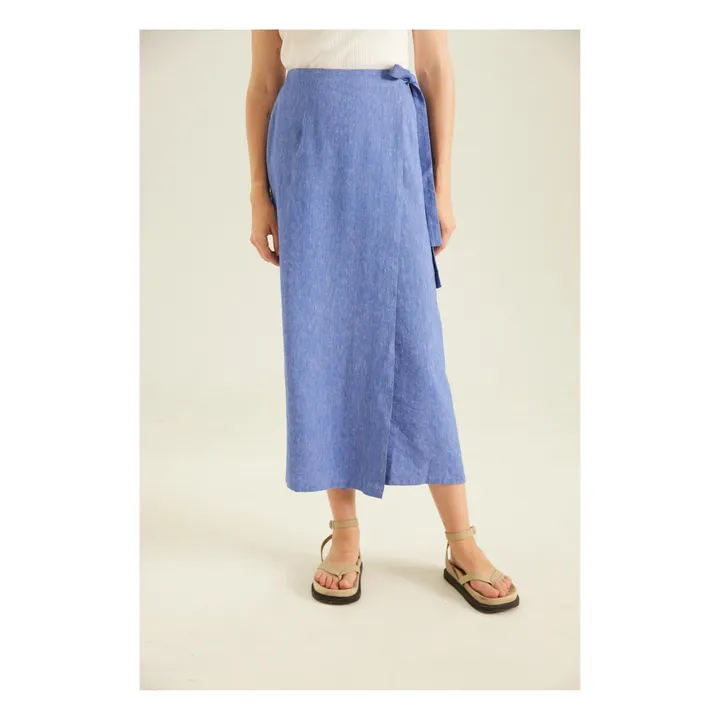 Tinsels Jupe Portefeuille Wanda Lin | Bleu