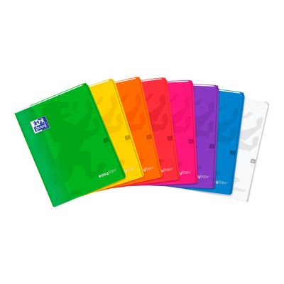 Oxford EasyBook - Cahier polypro 24 x 32 cm - 96 pages - grands carreaux (Seyes) - disponible dans différentes couleurs