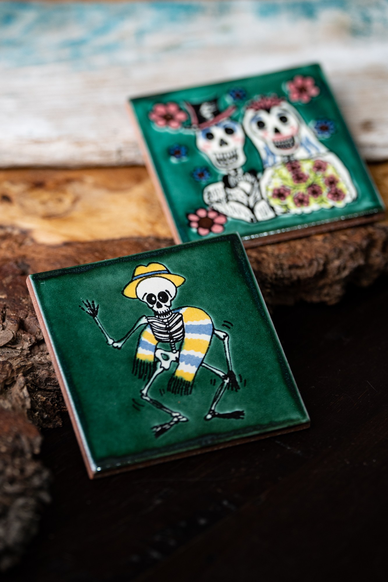 Keramikfliese 'Amigo', grün, B 10 cm, L 10 cm, H 0,5 cm von fischer's lagerhaus