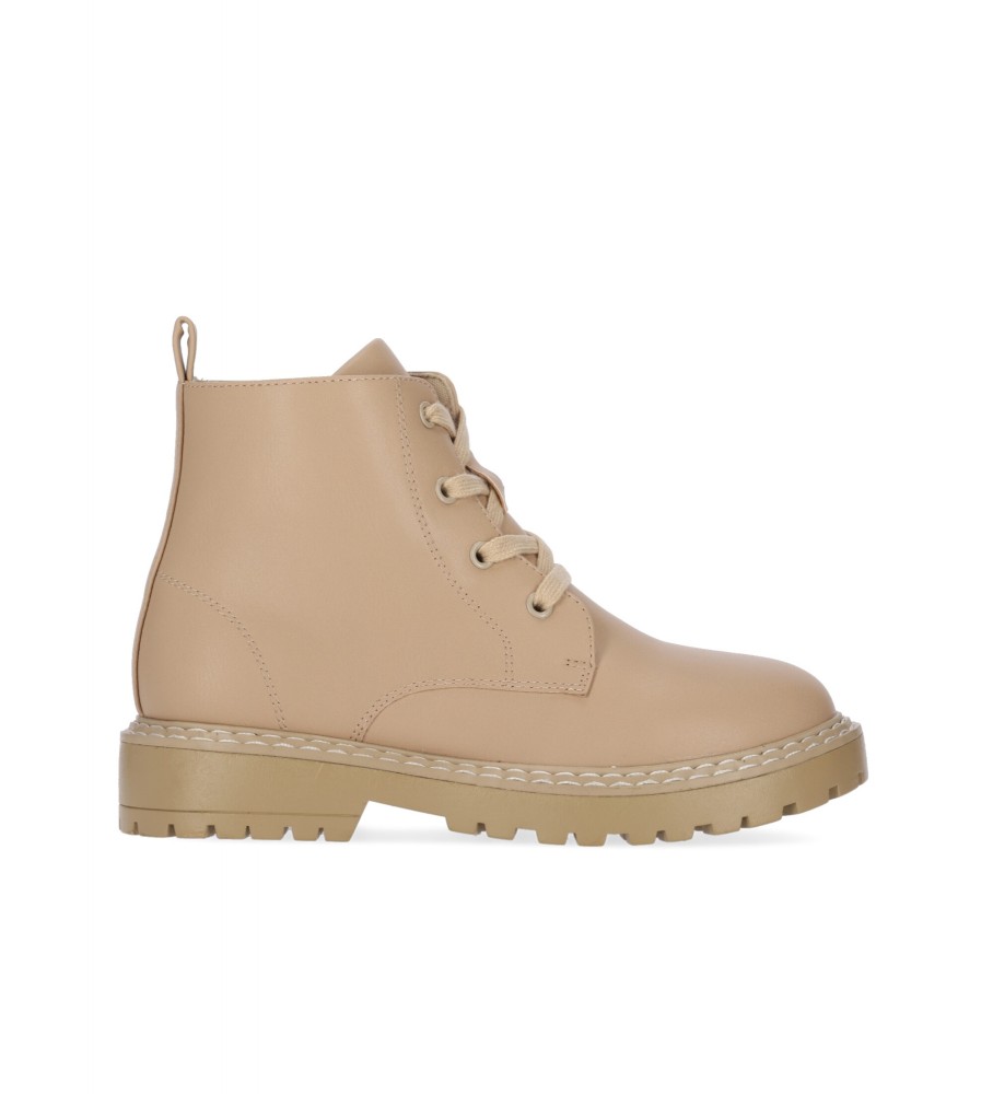 Botas de cano curto infantis Chika10 Gallina 01 bege