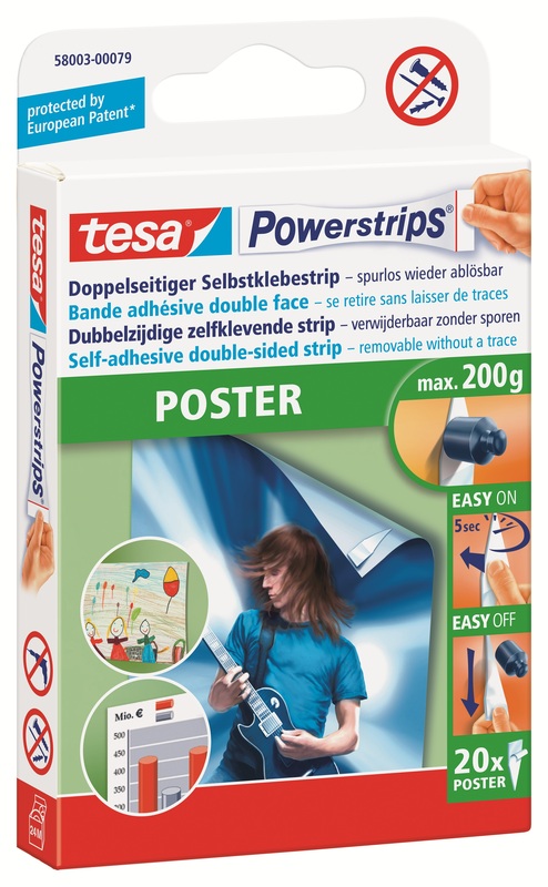 Tesa Powerstrips Poster, 20 Stück