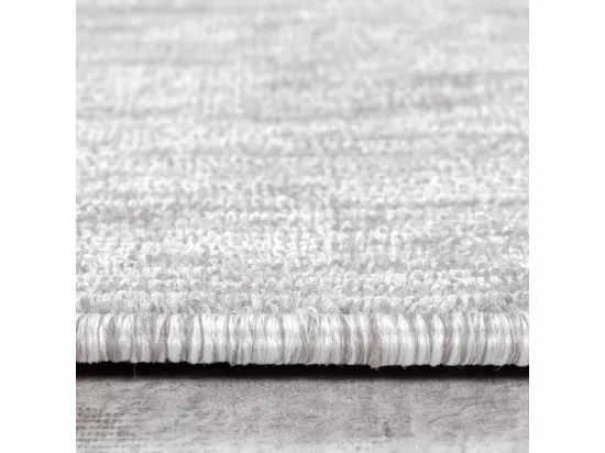 tapis salle à manger 200x290 tissé crème rectangle motif uni SAKRDA