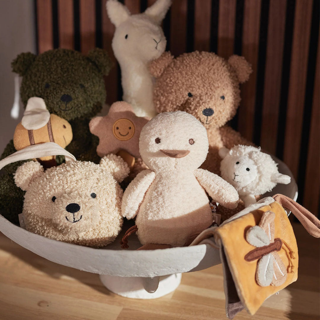 Jollein activiteitenknuffel duck - spring garden - 23 cm