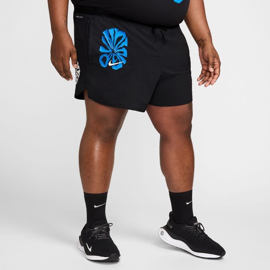 Nike Short Running Dri-FIT Stride Energy - Noir/Bleu