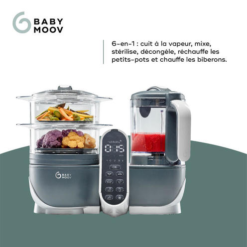 Nutribaby(+) Gris Robot Multifonctions bébé 6 en 1 - BABYMOOV