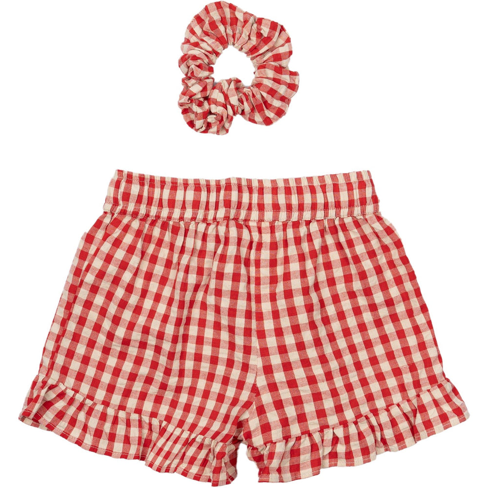 Køb The New Poppy Red Check Nally Shorts