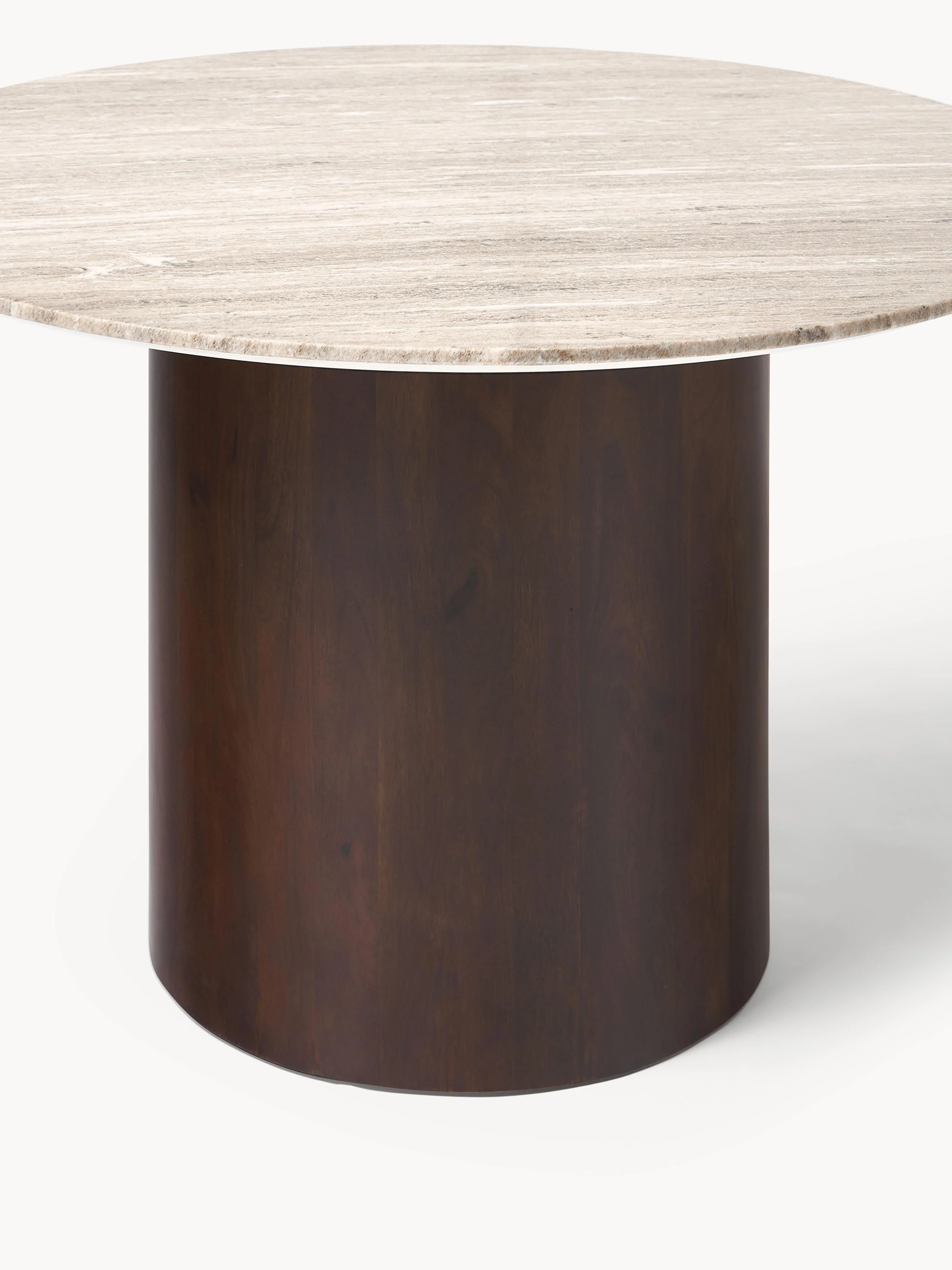 Ronde marmeren eettafel Abby, in verschillende formaten