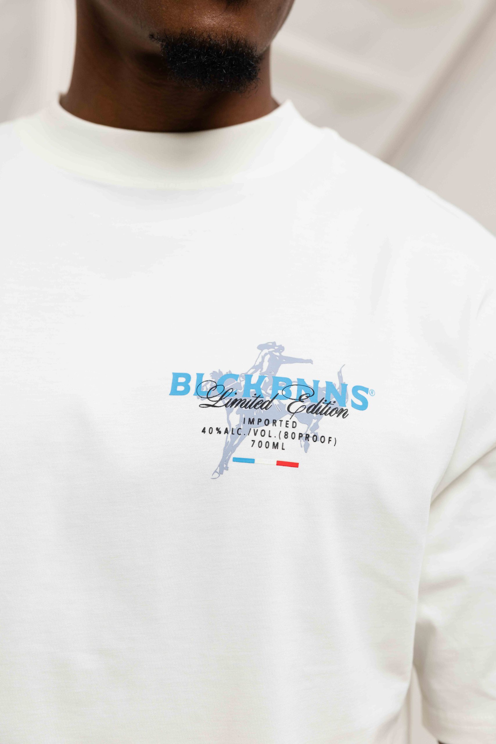 Black Bananas Liquid T-Shirt Heren Wit