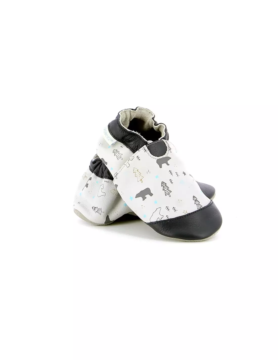 ROBEEZ WINTERING BEAR - Chaussons Grisclaircamel