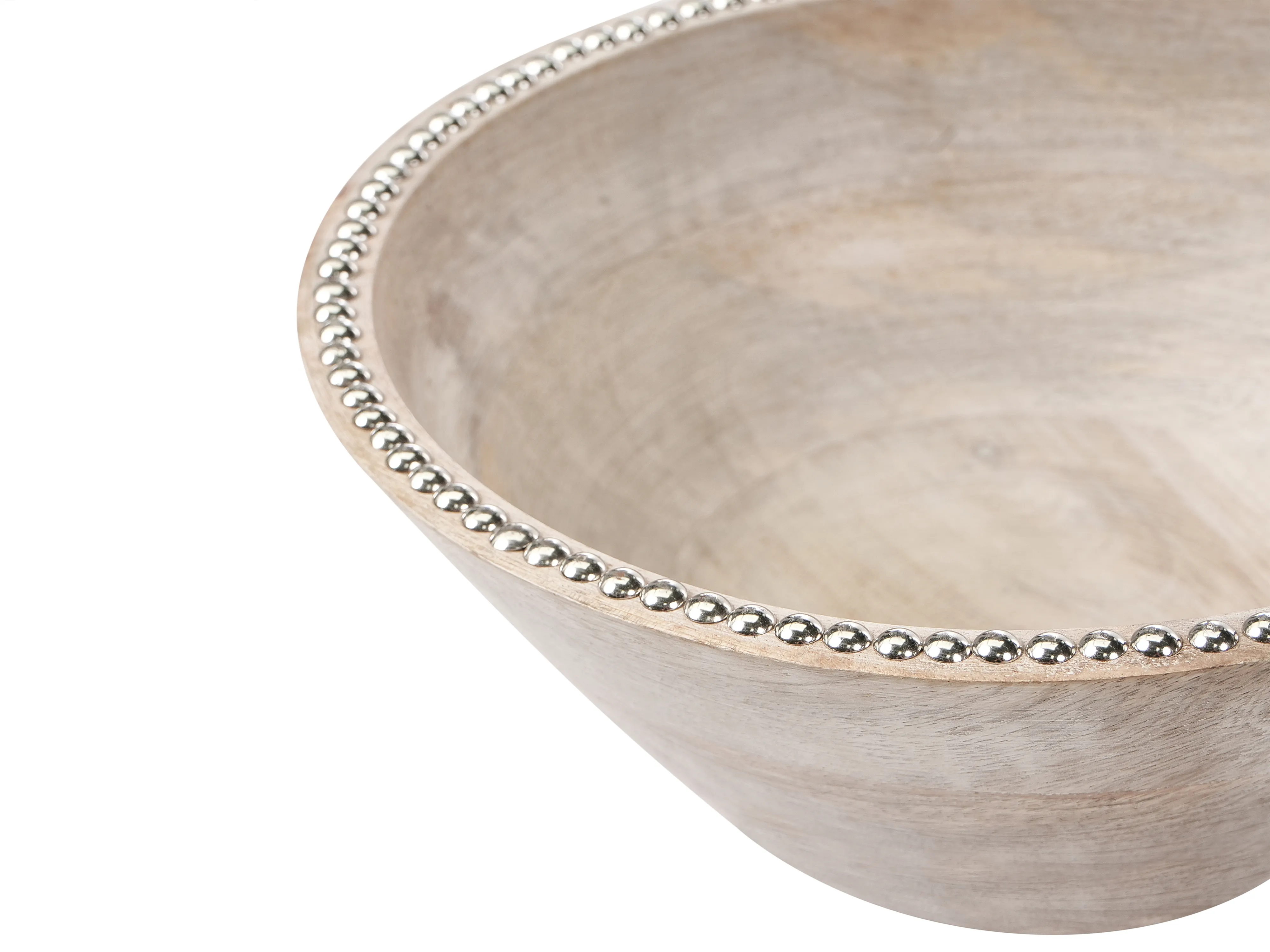 Set van 2 decoratieve schalen LUXOR Mangohout Lichtbruin