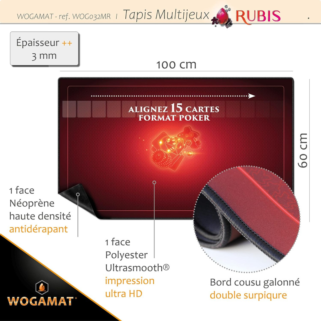 Tapis Multijeux Taille 2 : Rubis