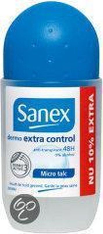 Sanex - Dermo Extra Control - Deoroller - 50 ml - Alcoholvrij