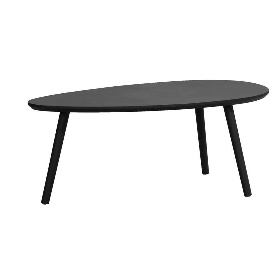 Salontafel Arvin - zwart - 50x100x40 cm