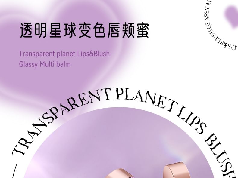 DEROL - Transparante lippen en blush Glazige multibalsem