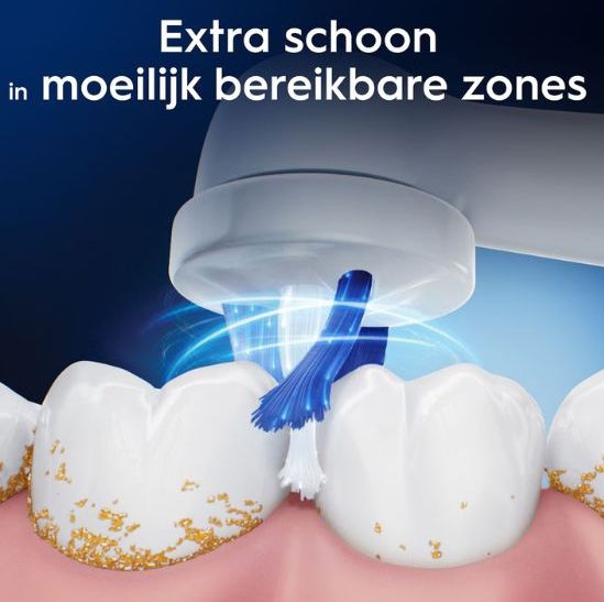 Oral-B - PRO Series - Opzetborstels - 1x Cross Action + 1x Interspace