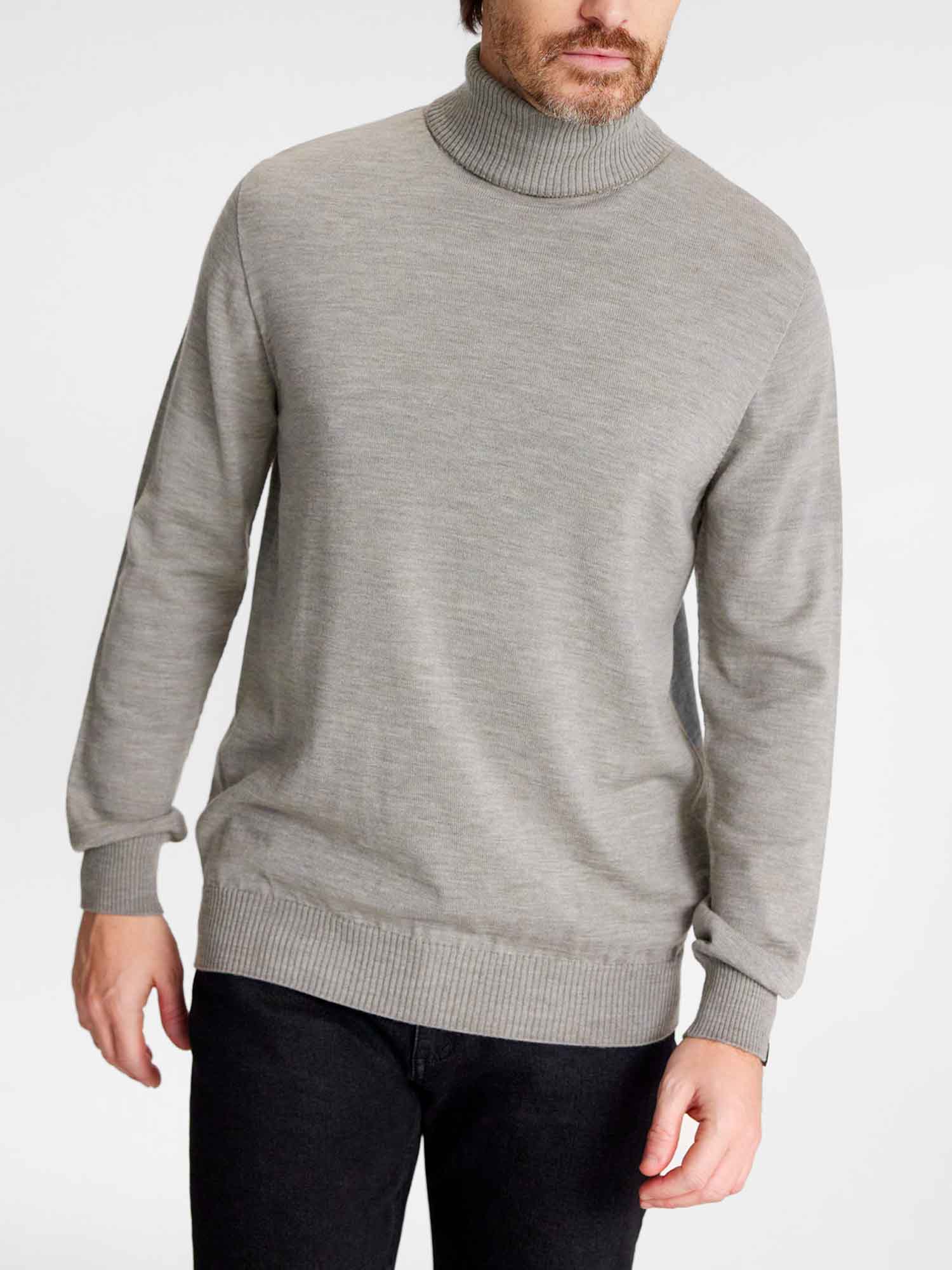 Pull Homme Fabriqué en France Laine Beige