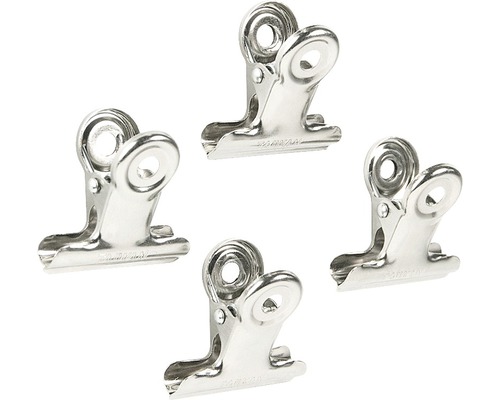 Graffa decoratieve magneetklemmen, set van 4, verchroomd