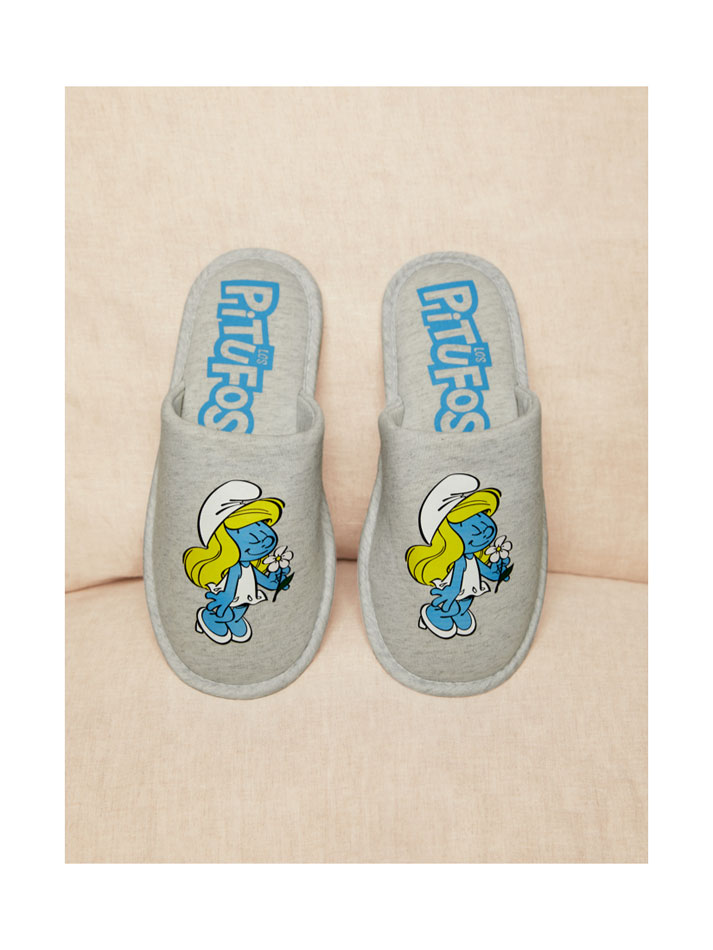 Pantufas Smurfs IMPS - Cinza