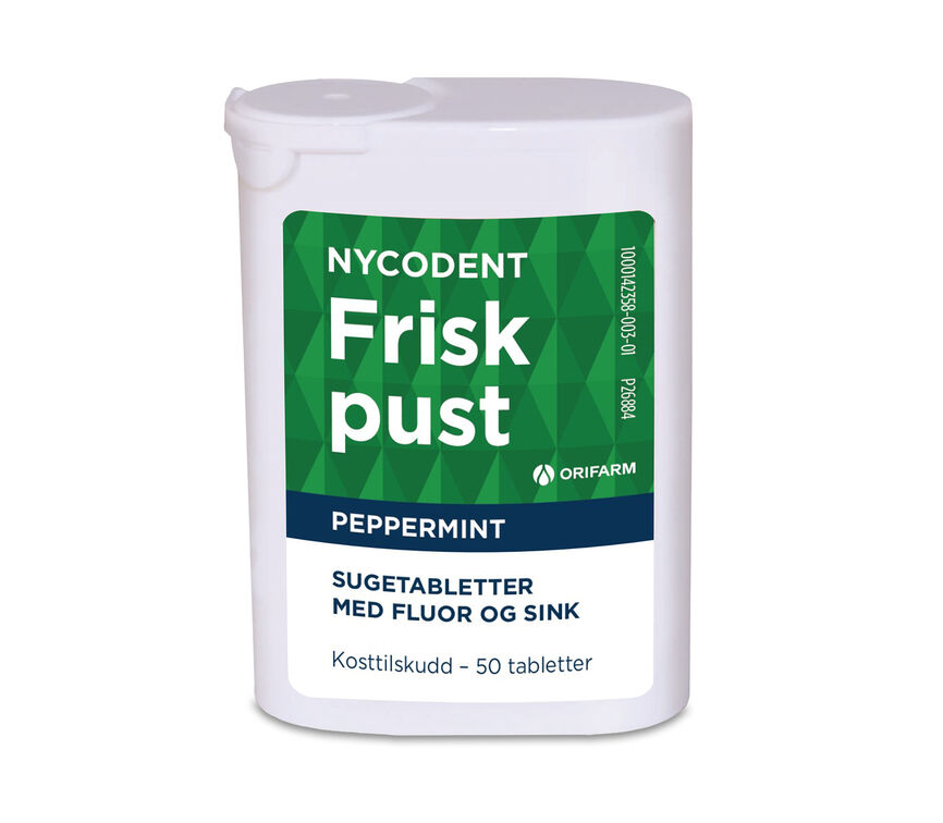 Nycodent frisk pust peppermint 50 stk