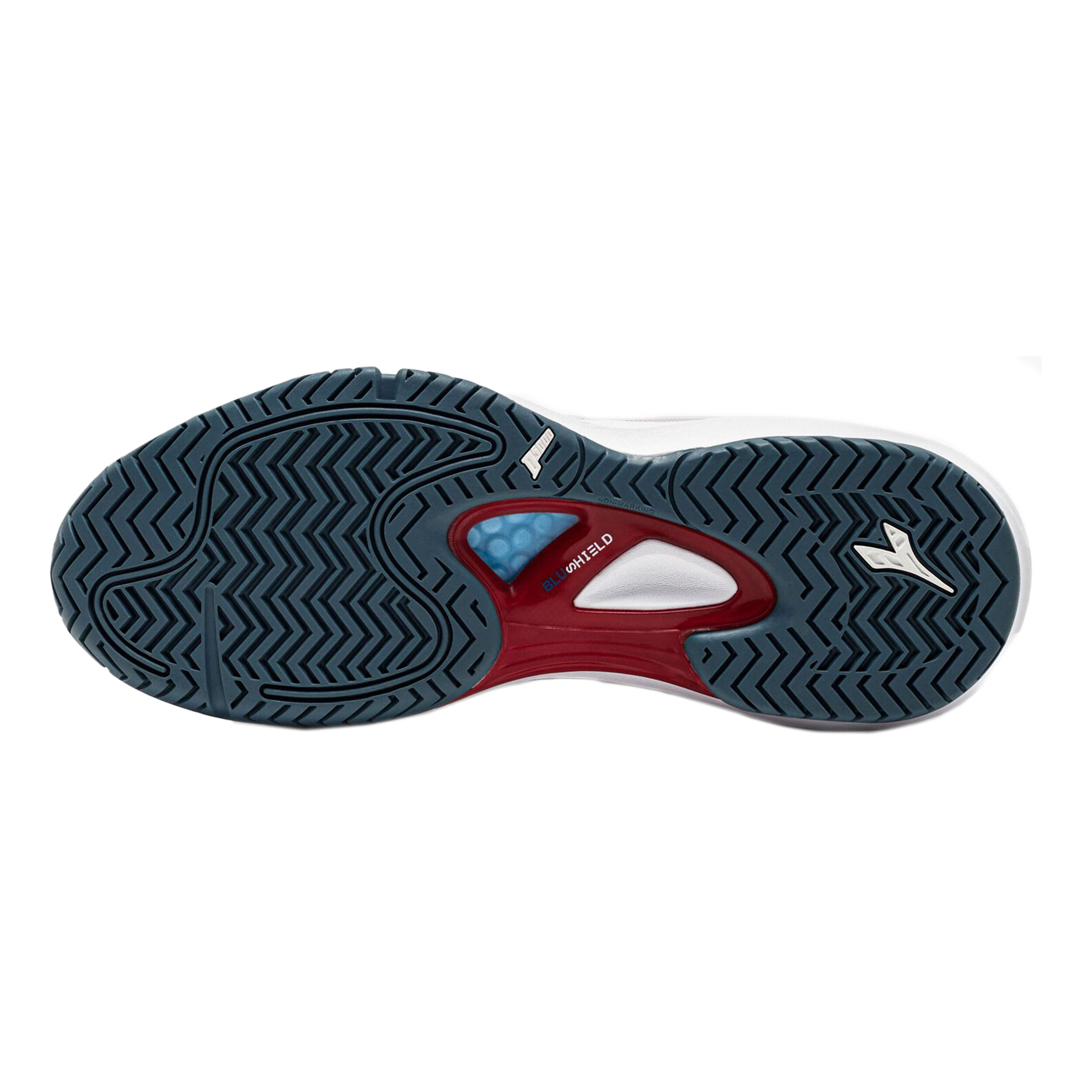 Diadora Speed Blushield Fly 4 + Chaussures Toutes Surfaces Hommes - Blanc , Bleu Petrol