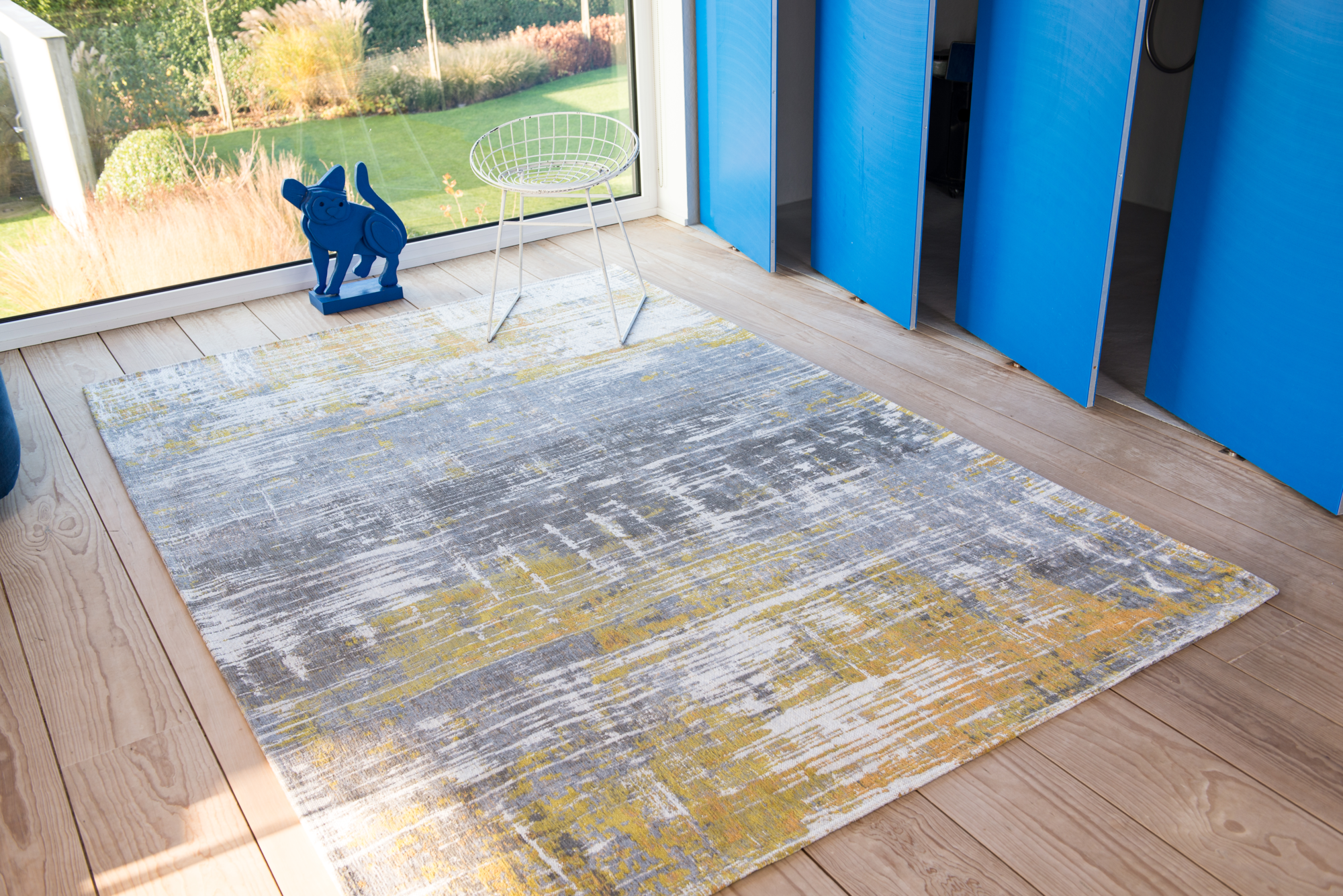 Ecorugs vloerkleed Streaks geel 200x280 cm