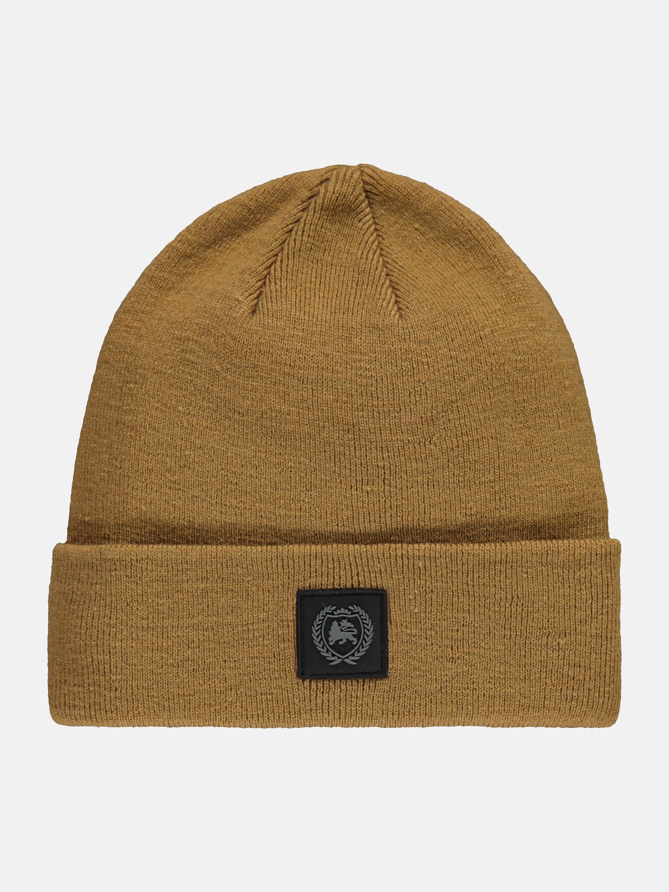Flachstrickmütze, doppellagig