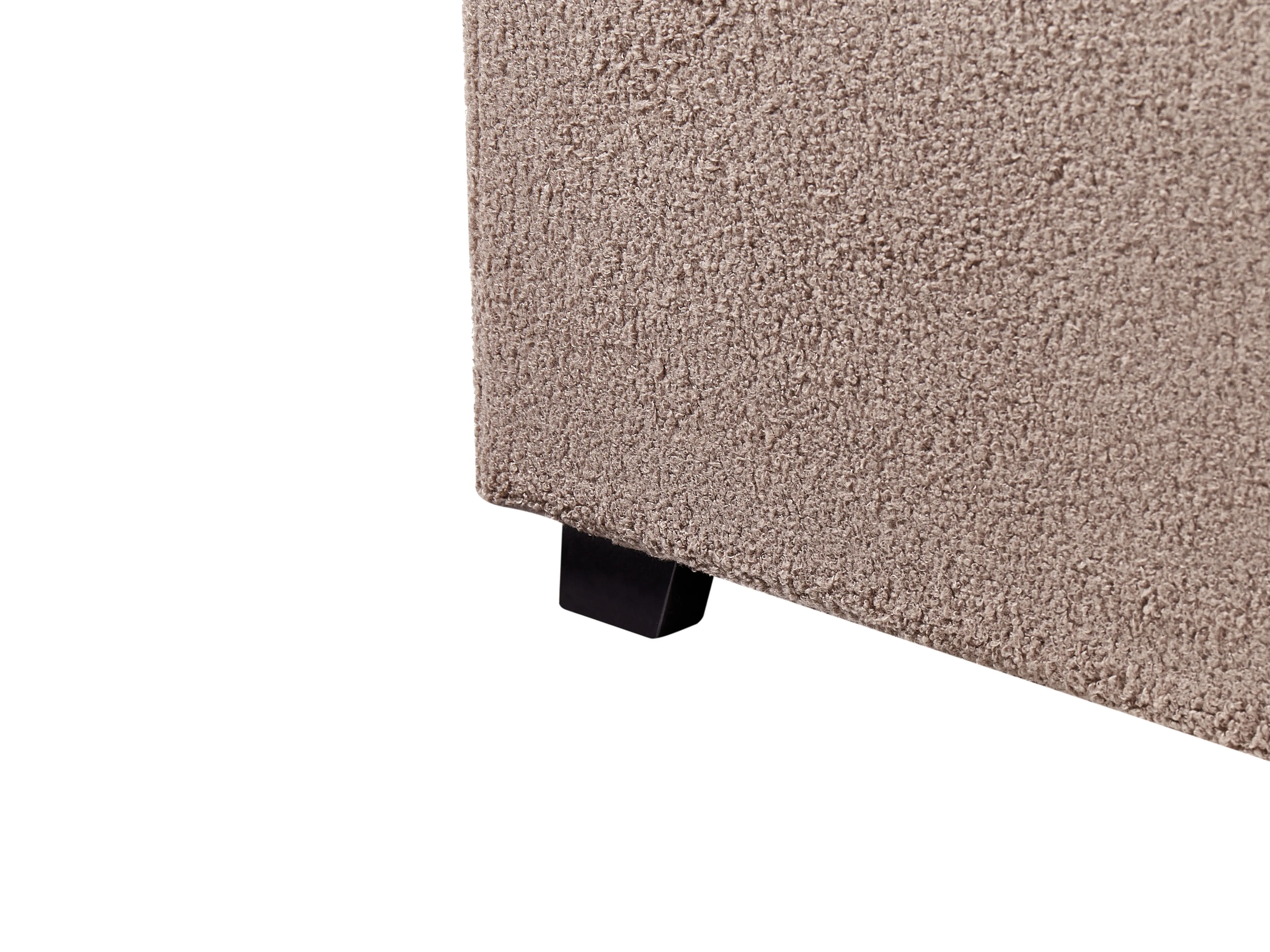 Bed met opbergruimte Bouclé VAUCLUSE 180 x 200 cm Taupe