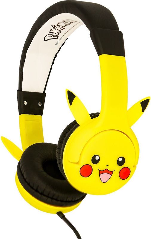 Pokémon - Pikachu - Kinderkoptelefoon - Geel - Volumebegrenzing - Verstelbaar