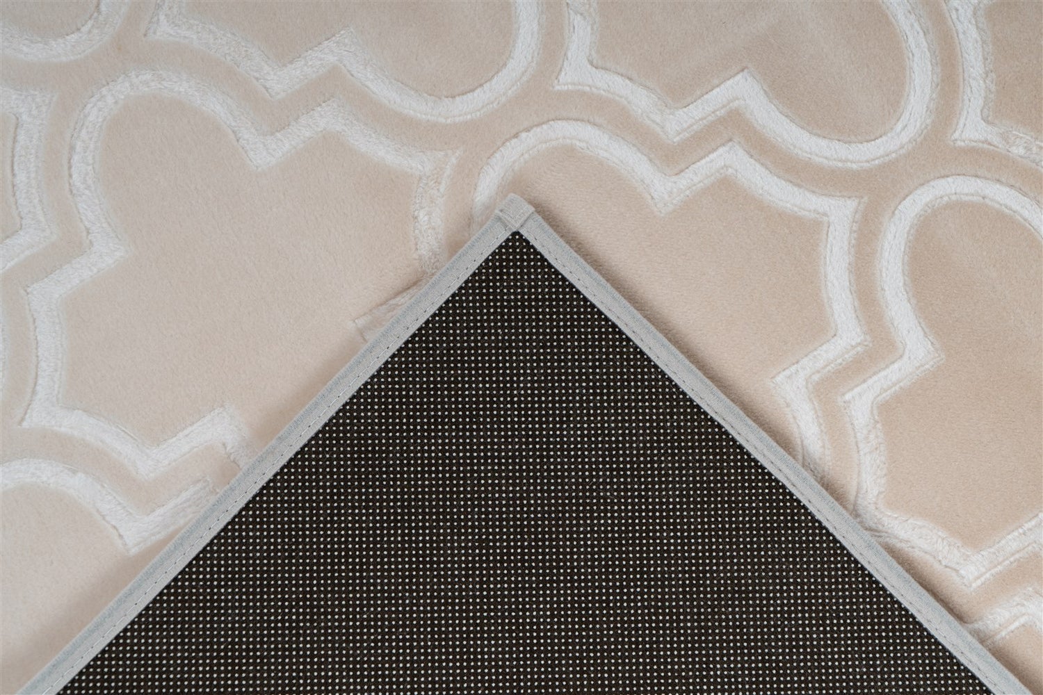 Kortpolig vloerkleed Blissique Cream Modern, Classic 120 x 170 cm