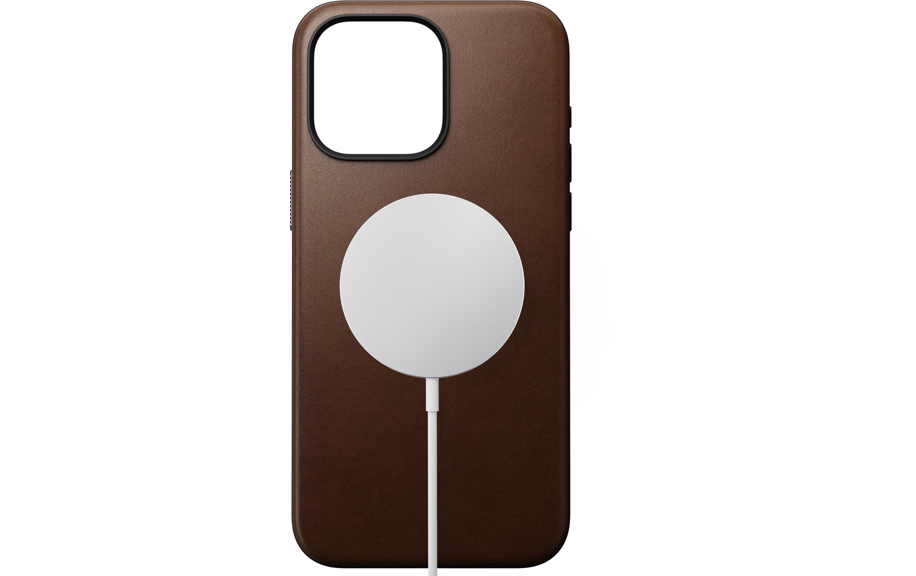 Back Cover Modern Leather iPhone 15 Pro Max BraunModerne Schutzhülle aus Leder für das Apple iPhone 15 Pro Max