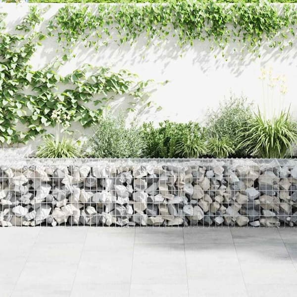 vidaXL Gabion med topp- og bunndekke galvanisert stål 900x50x50 cm