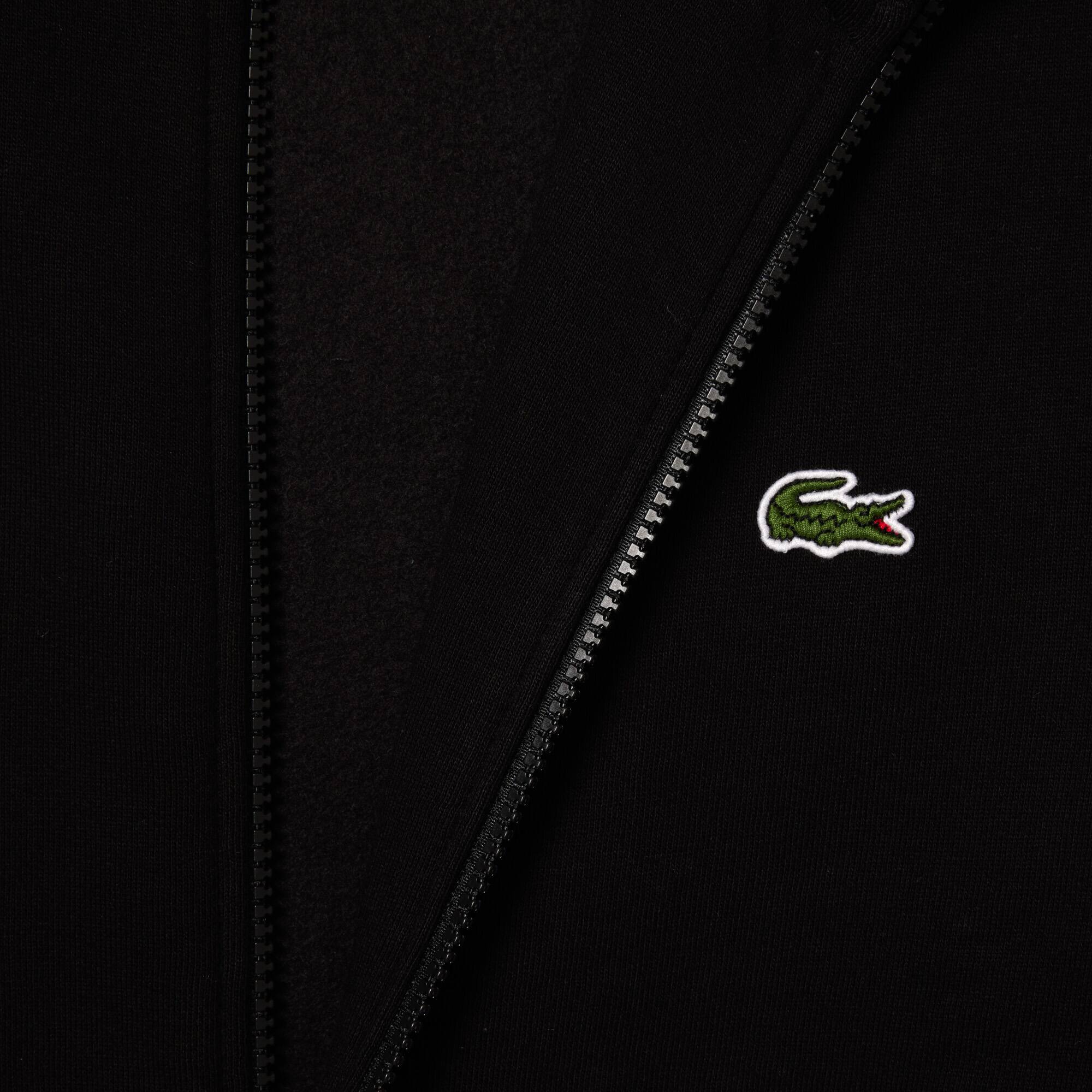 Sweatshirt Jogger zippé homme regular fit Lacoste en molleton gratté Sweatshirts - Noir - Lacoste - Homme