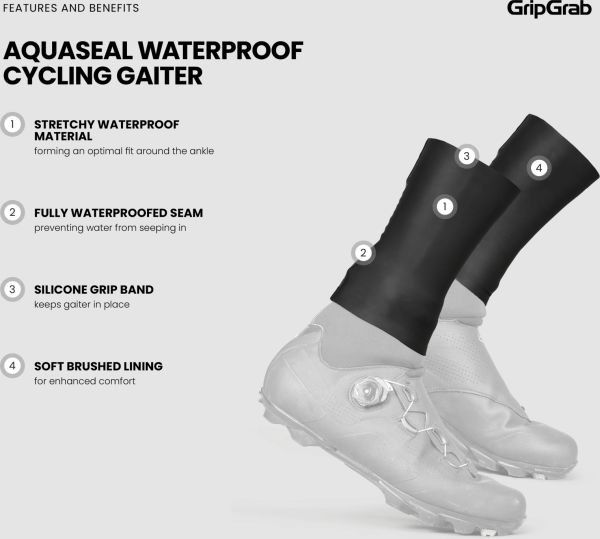 GripGrab AquaSeal Waterproof Cycling Gaiter