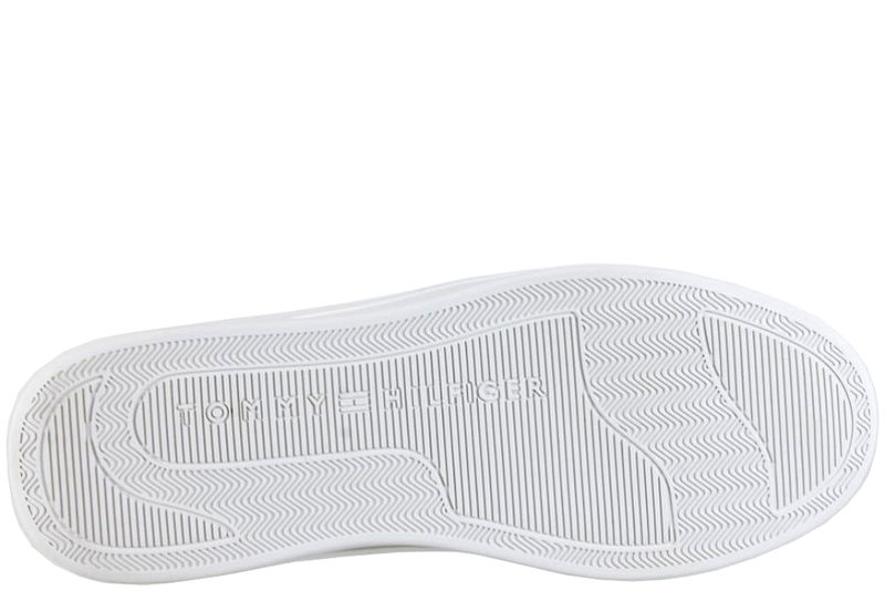 TOMMY HILFIGER ESSENTIEL BASKET SNEAKER GOLD WHITE