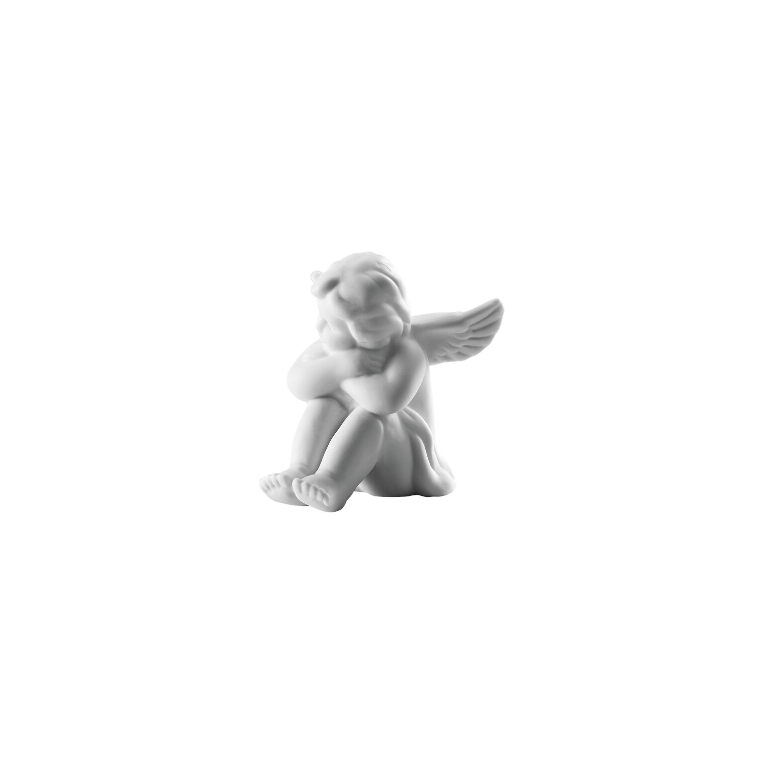 Angels Weiss matt Engel sitzend