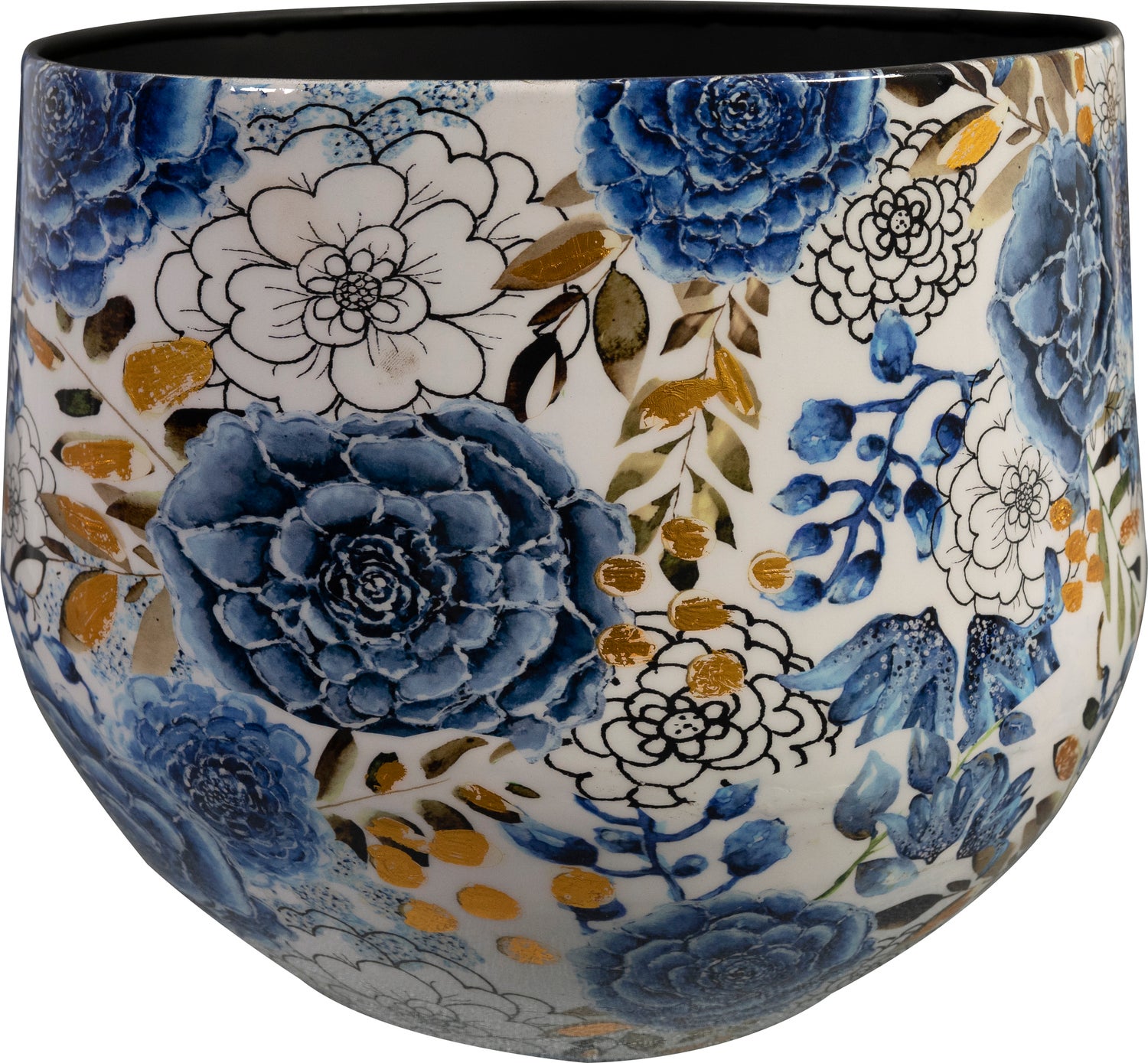 TS bloempot Dutch blauw D 33 H 28 cm