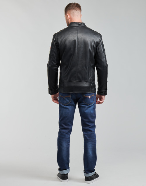 Guess - PU LEATHER BIKER - Noir