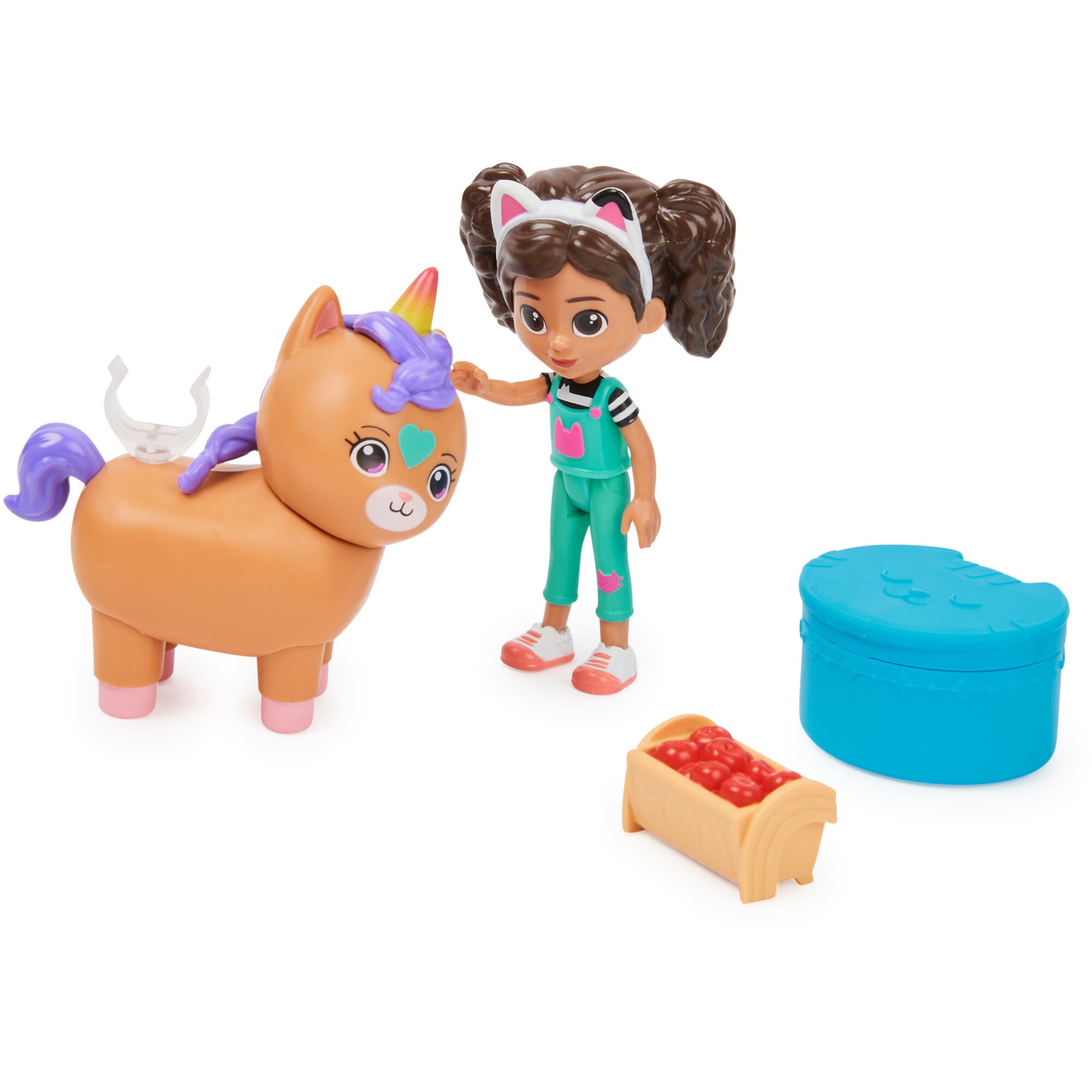 Spin Master Spielfigur DreamWorks Gabby's Dollhouse Cat Adventures - Cat-tivity Set Kittycorn Pferd