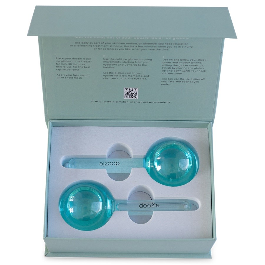 doozie - Facial Ice Globes 2-Pak Lys Blå