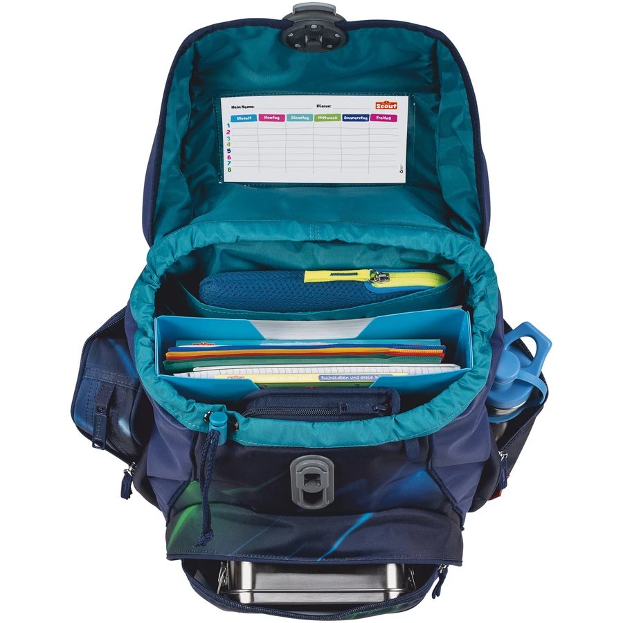 Scout Alpha Exklusiv Superflash - Schulranzen Set 4tlg. City Lights