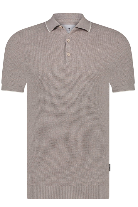 State of Art beige heren polo